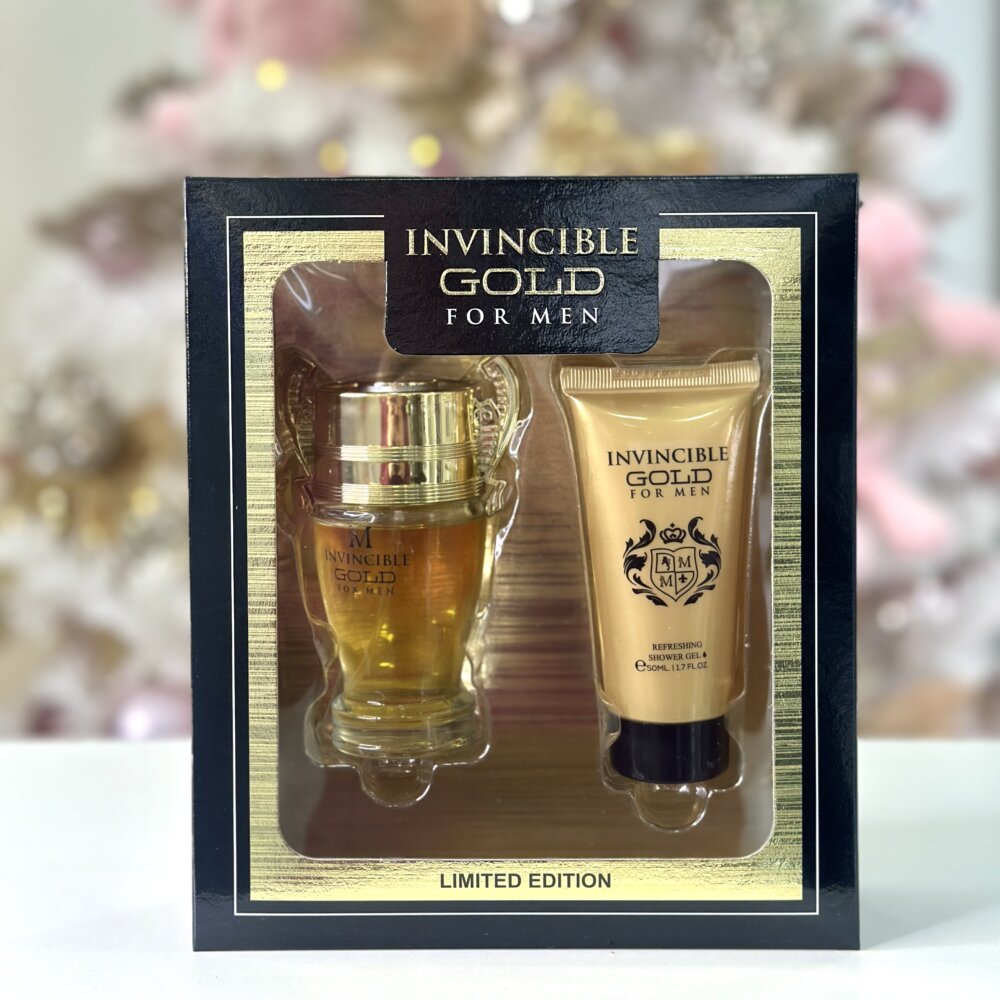 MONTAGE GIFT BOX PERFUME 50ML & SHOWER GEL 50ML |INVINCIBLE GOLD