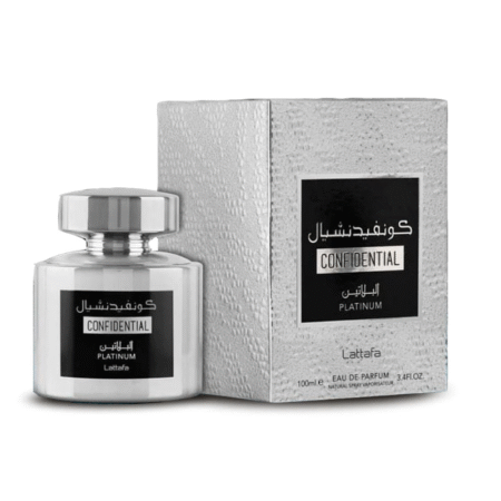 LATTAFA CONFIDENTIAL PLATINUM EAU DE PARFUM FOR HIM - 100ML