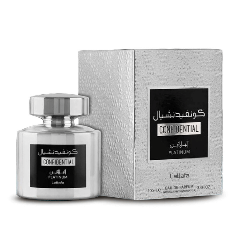 LATTAFA CONFIDENTIAL PLATINUM EAU DE PARFUM FOR HIM - 100ML