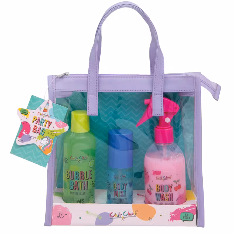 Chit Chat party bag | Bubble bath + Body mist + Body wash