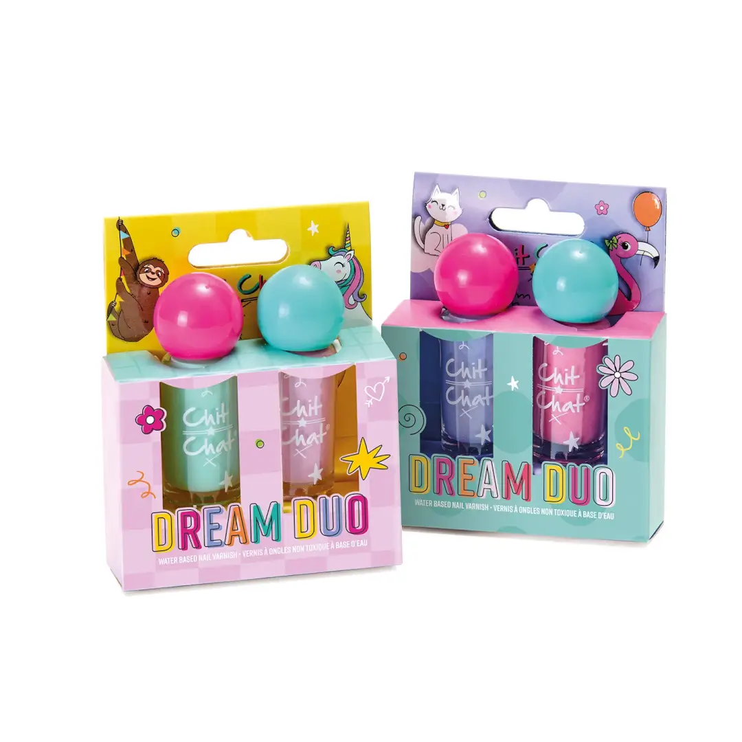 Chit Chat nail polish dream duo | Blue & Pink
