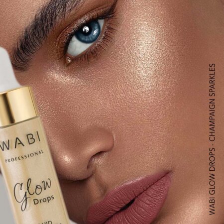 WABI GLOW DROPS LIQUID HIGHLIGHTER | CHAMPAIGN SPARKLES