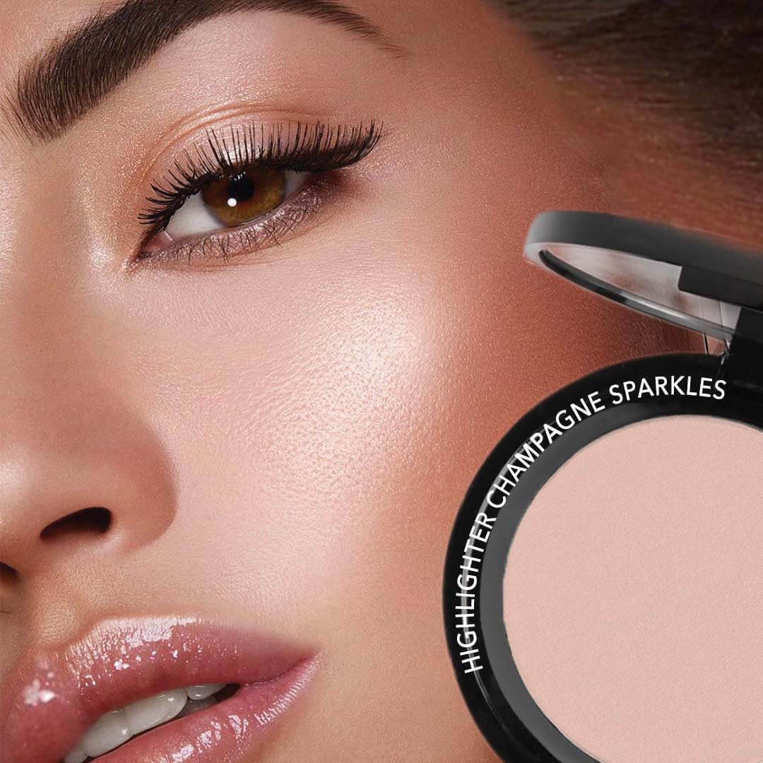 WABI BEAUTY COMPACT HIGHLIGHTER | CHAMPAIGN SPARKLES