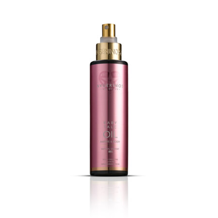 AVGERINOS COSMETICS HANDS & BODY OIL 150ml BABY TALC | Πολυχρηστικό ξηρό λάδι για ενυδάτωση & θρέψη με άρωμα παιδική πούδρα.
