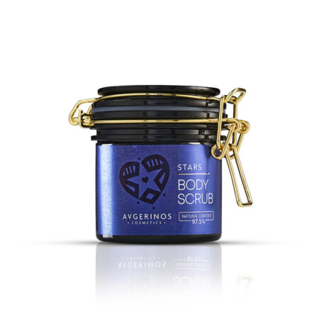 AVGERINOS COSMETICS BODY SCRUB 250ml STARS | Απολέπιση σώματος με κόκκους ζάχαρης & άρωμα βανίλιας.