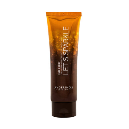 AVGERINOS COSMETICS BODY FOUNDATION LET'S SPARKLE 120ml | Ηλιοκαμμένη και λαμπερή όψη με μοναδικό άρωμα Baby Talc
