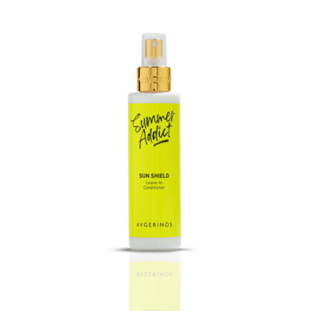 AVGERINOS COSMETICS SUMMER ADDICT SUN SHIELD LEAVE-IN CONDITIONER 150ml | Conditioner μαλλιών με αντηλιακή προστασία. Χάρισε λάμψη & ενυδάτωση στα μαλλιά σου.