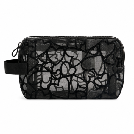 LOVE OBSESSION  MAKEUP BAG BLACK