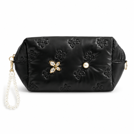 PURE ELEGANCE MAKEUP BAG BLACK
