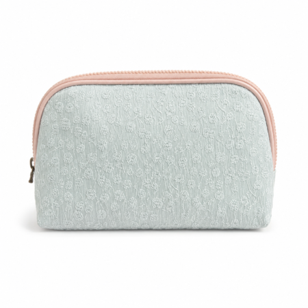 ROSE BLOOM MAKEUP BAG BABY BLUE & PINK