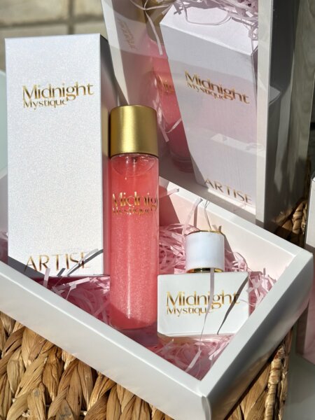 ARTISÈ LIMITED BOX | Perfume extrait de parfum 30ml & body mist μεταλλικό glitter - έντονη λάμψη 100ml | Midnight Mystique