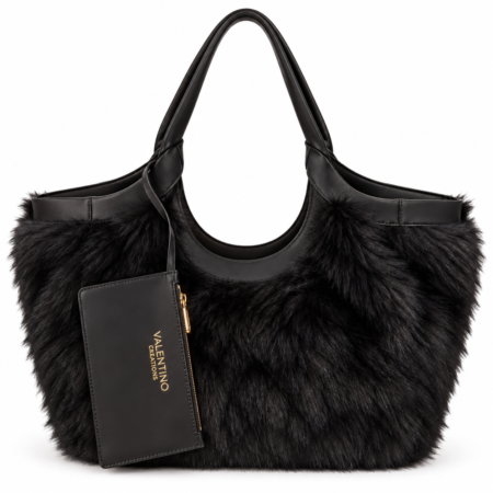Valentino Creations Furry Obsession Shoulder bag | Black