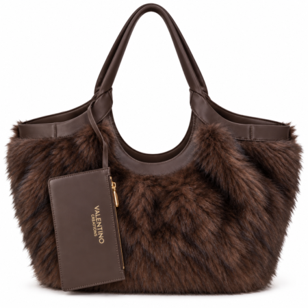 Valentino Creations Furry Obsession Shoulder bag | Dark brown