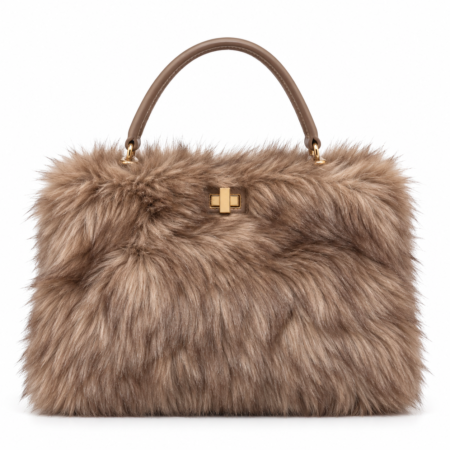 Valentino Creations Furry Affair Shoulder & Cross bag | Beige