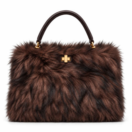 Valentino Creations Furry Affair Shoulder & Cross bag | Brown